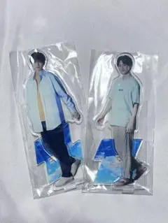 【みなと商事コインランドリー】 アクリルスタンド 2個セット(夏空)