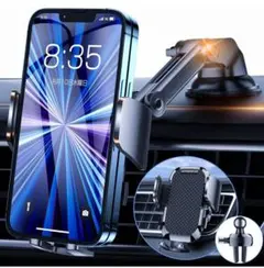 ❤️新品、未使用❤️スマホホルダー　ブラック　スマホ4～6.4インチ対応