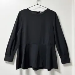 ハニーズ グラシア ペプラム フレア ブラウス トップス 黒