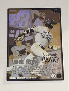 専用野球ファンスターズリーグ　ソフトバンクホークスSSR★ パラレル　柳田悠岐 ファンスターズリーグ 柳田悠岐 SSR ソフトバンクホークス - メルカリ