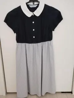 CHOPIN 半袖ワンピース 140cm ネイビー