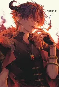 3024チャイナ服の魔族２ステッカー