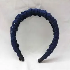LANVIN en Bleu シンプル カチューシャ ヘアアクセサリー ネイビーのサムネイル