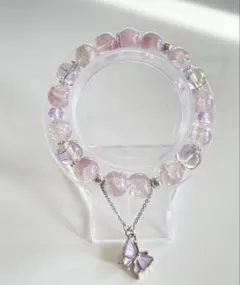 12/31限定★年末SALE2点目100円　天然石とガラスビーズブレスレット