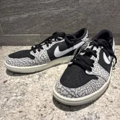 AIR JORDAN 1 RETRO LOW OG black Cement