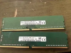 SK hynix 8GB PC4-2666V メモリ 2枚セット 動作品から摘出