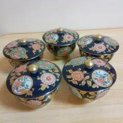 波佐見焼 林九郎窯 金彩染錦 琳派 桜樹文 19cm 銘々皿未使用品
