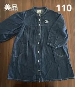 【美品】バディリー　LEE デニムワンピース　110 長袖ワンピース　綿100%のサムネイル