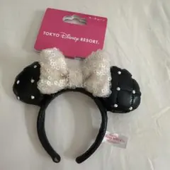 ディズニー カチューシャ キーホルダー ミニー パール キルティング