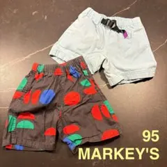 MARKY'S カラフルドット柄 半ズボン ハーフパンツ95cm セット