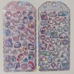 ボンボンドロップシール 立体 エナガ　ユニコーン　セット　2枚　ボンドロ　3D