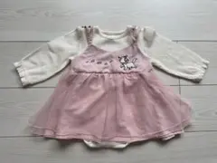 【美品】バースデイ　ディズニー　マリー　ママラク　長袖　ロンパース　80cm
