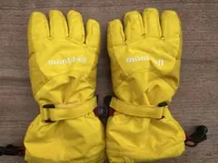 mont-bell パウダーグローブ 黄　7-9才用