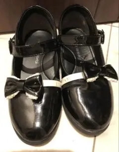 フォーマルシューズ 女の子　エナメル黒 21センチ　　　卒園　入学