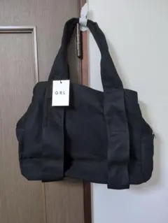 grl グレイル キャンバストートバッグ ブラック