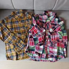 美品　キッズ　シャツ　120 　ミキハウスDOUBLE.B SHIPS