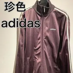 ★希少・美品★ adidas トラックジャケット　古着　M〜L相当　パープル