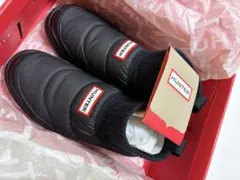 【ほぼ未使用】Hunterニットブーツ　US7