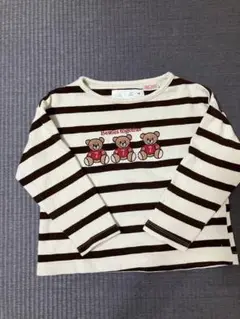 ZARA テディベア刺繍 Tシャツ 86cm