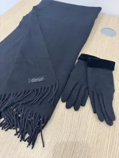 カシミヤ　ストール　手袋セット　美品！