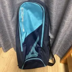 MIZUNOテニスラケットバッグ ネイビー/ターコイズ