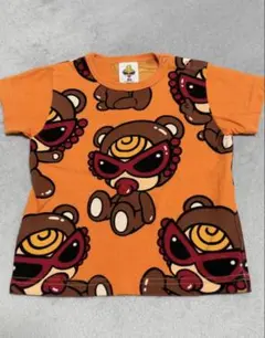 ヒスミニ テディ総柄Tシャツ 80