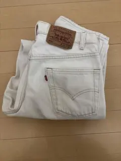 90s USA製 Levi's550 ホワイトデニム レギュラーストレートのサムネイル