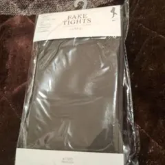 3COINS　厚手FAKE TIGHTS 黒　M-Lサイズ