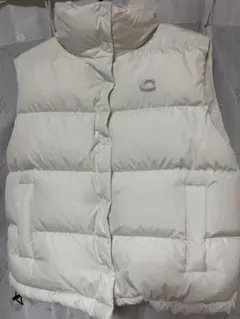 COACH ホワイト ダウンベスト