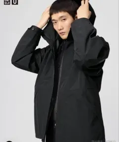 ブロックテックユーティリティパーカー ブラック