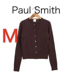 H5022-164ポールスミス　カスタマイズボタン　ウールカーディガン　Y2K