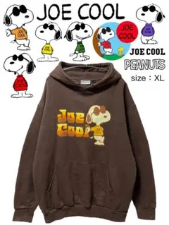 Joe Cool　PEANUTS　パーカー　XL　茶色　USA古着