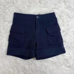 ヘンリーハンセン　フリースショートパンツ短パンM紺ネイビー