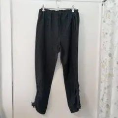 ニッセン　パンツ　レディース　紺色　Lサイズ　ウエストゴム　ｓ-1151