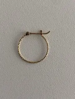 ageteゴールドツイストフープピアス 片方のみ