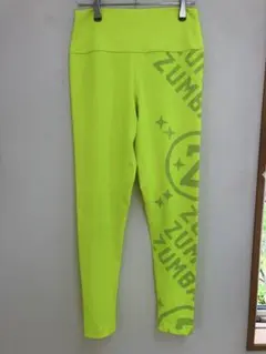正規品 ZUMBA レギンス 蛍光イエロー Mのサムネイル