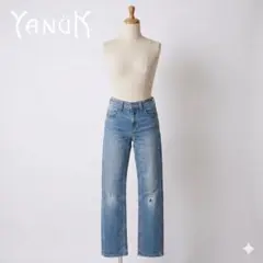 Yanuk ヤヌーク 57183001 デニムパンツ ジーンズ ダメージ Sのサムネイル