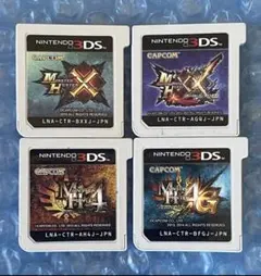 6l動作確認済み　モンスターハンター 4本セット　まとめ売り　3DSソフト