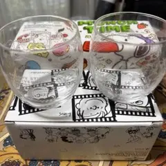 スヌーピー MUNCH TIME コップ 2個セット　➕　kitchenタオル