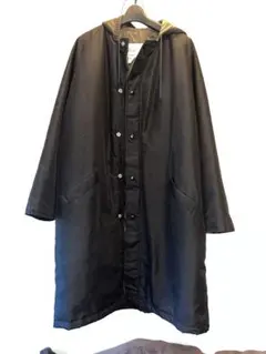 フード付きナイロンコート　ブラック　価格相談承ります