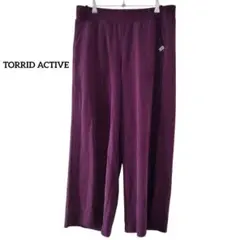 ✨希少✨大きいサイズ ワイドパンツ パープル 1（LL-3L相当）