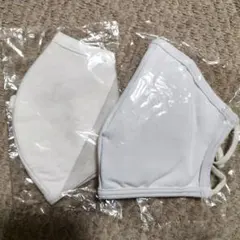 ホワイトマスク 2枚セット フィルター1枚付き