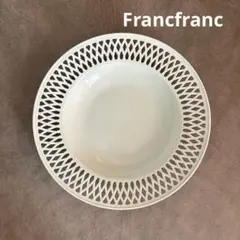 Francfranc レース状の薄いミントグリーン大皿