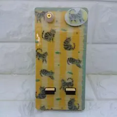 猫柄 キーホルダーフック マグネット カード入れ 付き 便利な卓上スタンド