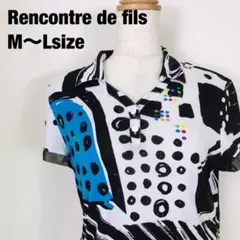 Rencontre de fils ラコントレドフィル 半袖 ポロシャツ J2
