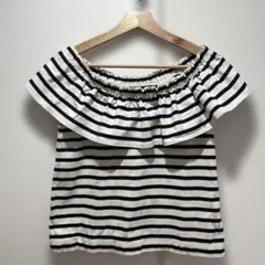 Ray BEAMS ビームスボーダーTシャツ　 オフショルダー 2way