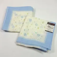 美品　CELINE セリーヌ　大判ハンカチーフ　文字ロゴマカダムハートロゴ２枚