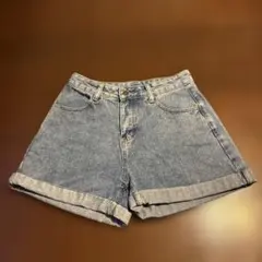 GRLデニムショートパンツ ロールアップ　Lサイズ