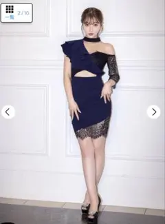 dazy store ネイビー肩露出ミニドレス キャバ　スナック　ほとんど未使用
