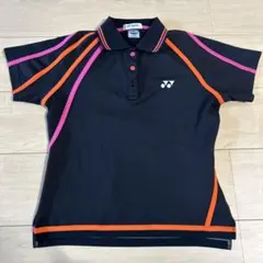 【YONEX】ヨネックスポロシャツ 黒/ピンク　M